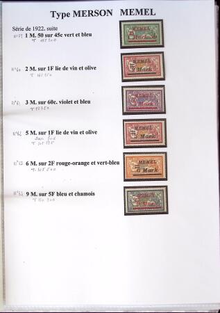 1902-1930 Exceptionnelle collection sur le type MERSON