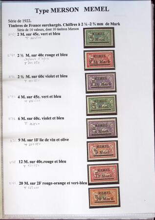 1902-1930 Exceptionnelle collection sur le type MERSON