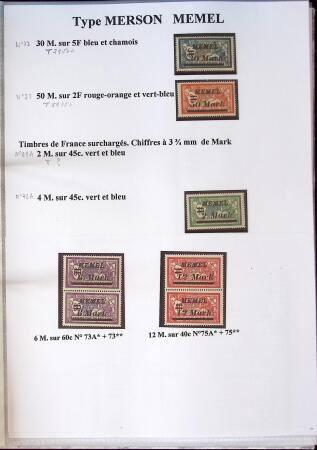 1902-1930 Exceptionnelle collection sur le type MERSON
