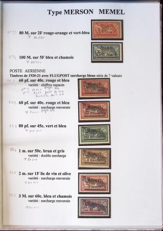 1902-1930 Exceptionnelle collection sur le type MERSON