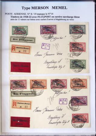 1902-1930 Exceptionnelle collection sur le type MERSON