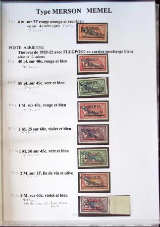1902-1930 Exceptionnelle collection sur le type MERSON