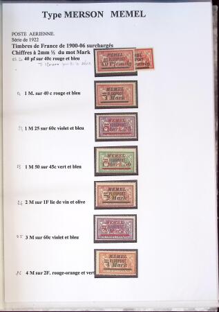 1902-1930 Exceptionnelle collection sur le type MERSON