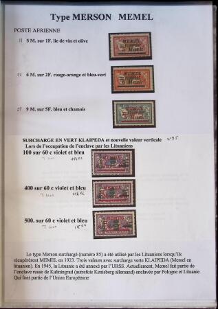 1902-1930 Exceptionnelle collection sur le type MERSON