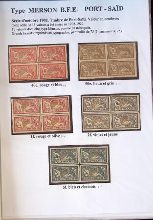 1902-1930 Exceptionnelle collection sur le type MERSON