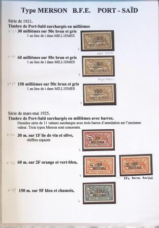 1902-1930 Exceptionnelle collection sur le type MERSON