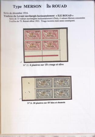 1902-1930 Exceptionnelle collection sur le type MERSON