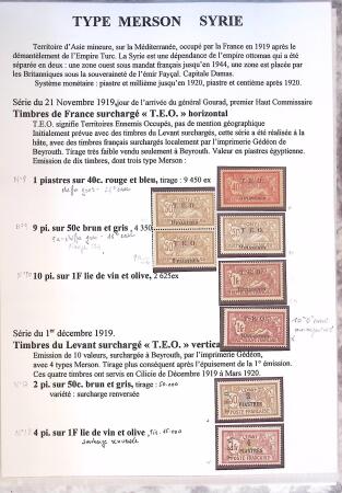 1902-1930 Exceptionnelle collection sur le type MERSON