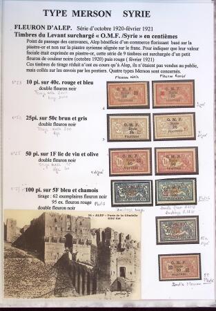 1902-1930 Exceptionnelle collection sur le type MERSON