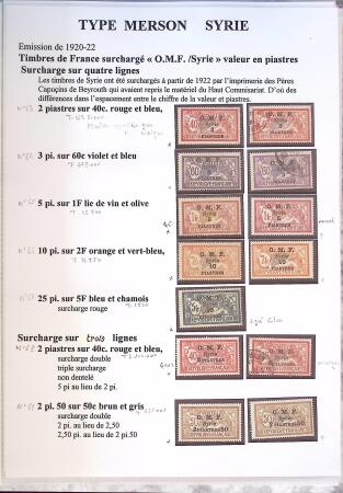 1902-1930 Exceptionnelle collection sur le type MERSON