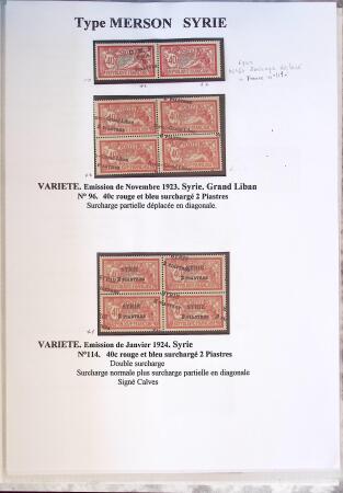 1902-1930 Exceptionnelle collection sur le type MERSON