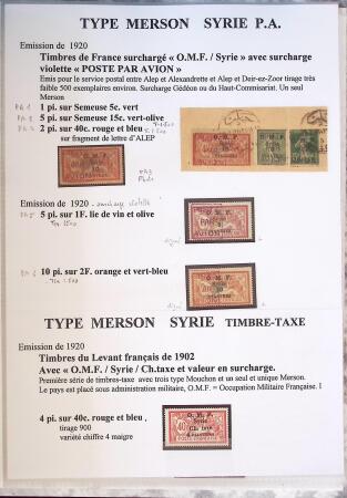 1902-1930 Exceptionnelle collection sur le type MERSON