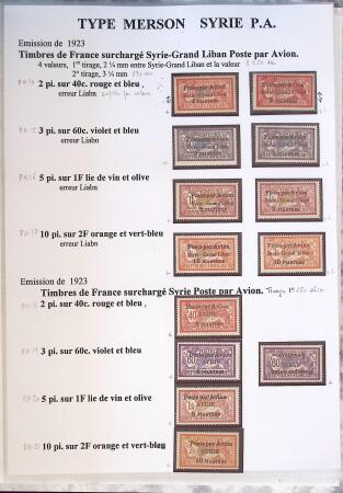 1902-1930 Exceptionnelle collection sur le type MERSON