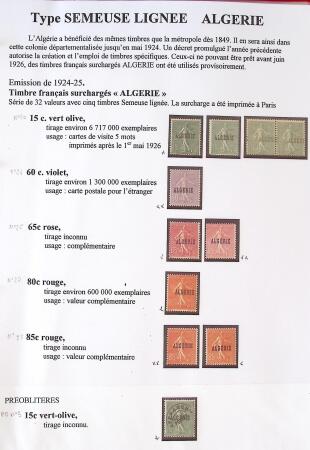 Très belle collection sur les Semeuse sur les colonies,