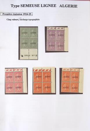 Très belle collection sur les Semeuse sur les colonies,