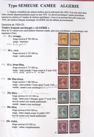 Très belle collection sur les Semeuse sur les colonies,