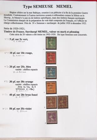 Très belle collection sur les Semeuse sur les colonies,