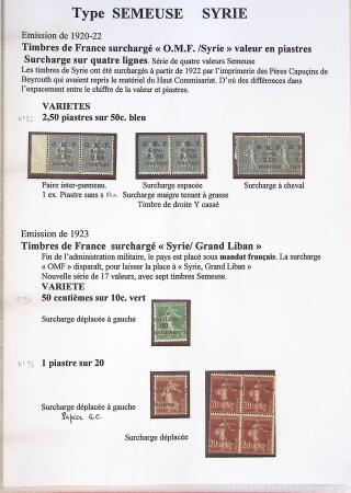 Très belle collection sur les Semeuse sur les colonies,