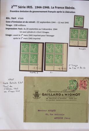 1939-1947 Magnifique collection d'expositions sur le