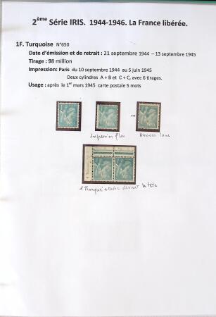 1939-1947 Magnifique collection d'expositions sur le