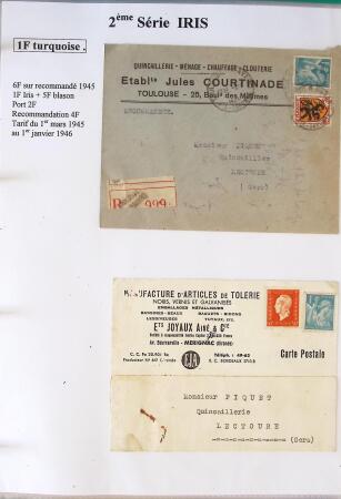 1939-1947 Magnifique collection d'expositions sur le