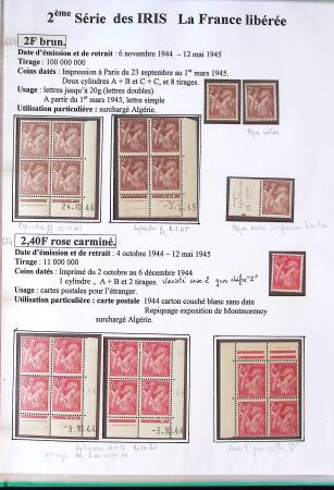 1939-1947 Magnifique collection d'expositions sur le