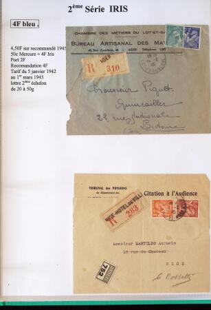 1939-1947 Magnifique collection d'expositions sur le