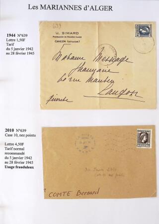 1944-1962 Collection en 2 volumes sur la Marianne :