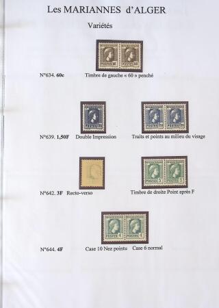 1944-1962 Collection en 2 volumes sur la Marianne :