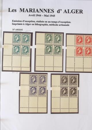 1944-1962 Collection en 2 volumes sur la Marianne :