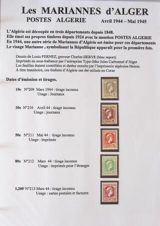 1944-1962 Collection en 2 volumes sur la Marianne :