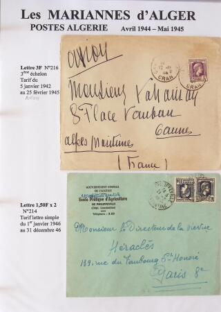 1944-1962 Collection en 2 volumes sur la Marianne :