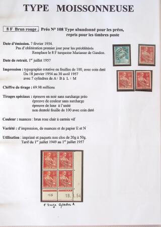1944-1962 Collection en 2 volumes sur la Marianne :