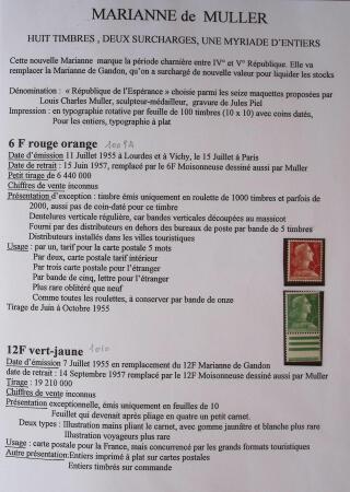 1944-1962 Collection en 2 volumes sur la Marianne :