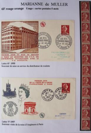 1944-1962 Collection en 2 volumes sur la Marianne :