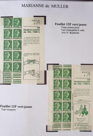 1944-1962 Collection en 2 volumes sur la Marianne :