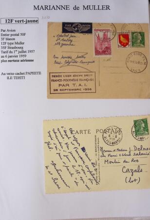 1944-1962 Collection en 2 volumes sur la Marianne :