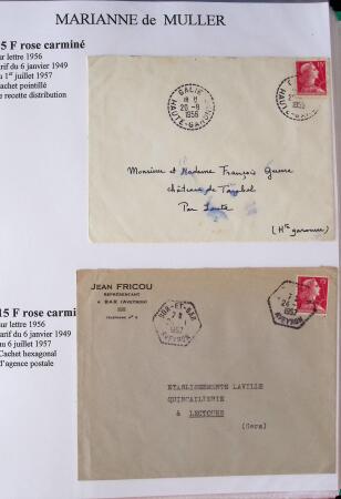 1944-1962 Collection en 2 volumes sur la Marianne :