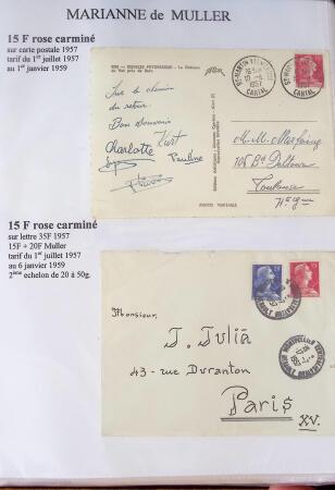 1944-1962 Collection en 2 volumes sur la Marianne :