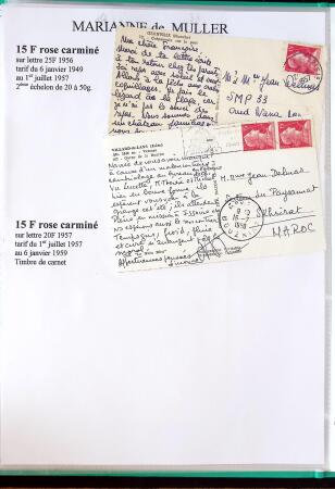 1944-1962 Collection en 2 volumes sur la Marianne :