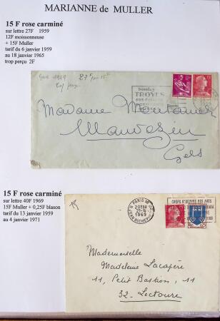 1944-1962 Collection en 2 volumes sur la Marianne :