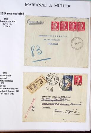 1944-1962 Collection en 2 volumes sur la Marianne :
