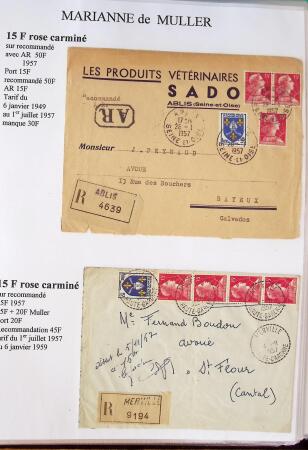 1944-1962 Collection en 2 volumes sur la Marianne :