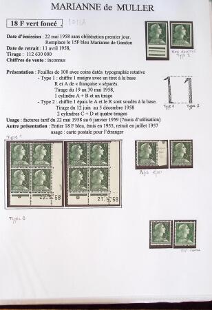 1944-1962 Collection en 2 volumes sur la Marianne :