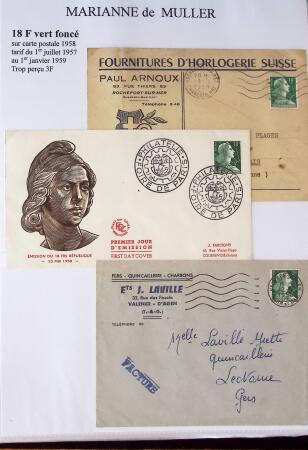 1944-1962 Collection en 2 volumes sur la Marianne :