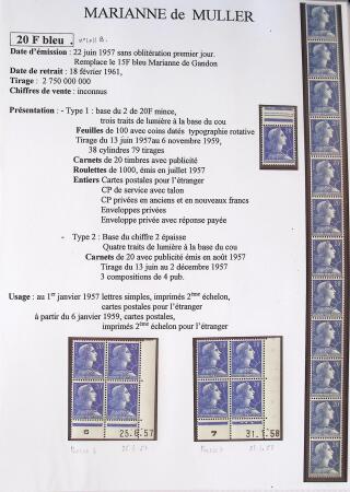 1944-1962 Collection en 2 volumes sur la Marianne :