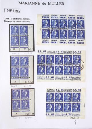 1944-1962 Collection en 2 volumes sur la Marianne :