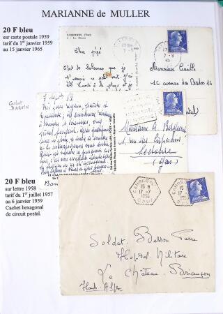 1944-1962 Collection en 2 volumes sur la Marianne :