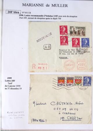 1944-1962 Collection en 2 volumes sur la Marianne :
