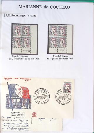 1944-1962 Collection en 2 volumes sur la Marianne :